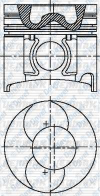 YENMAK 31-04570-000 Piston+Segman Std Pick-Up D21 Bd30 96mm  ####